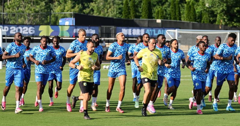 FIFA World Cup, WM, Weltmeisterschaft, Fussball 2026 - DR Congo training session DR Congo national soccer team players attend a training session in Kennesaw, Georgia, USA, 26 June 2026. DR Congo faces Uzbekistan on 27 June in a FIFA World Cup 2026 Group K match. KENNESAW United States  Copyright: xRONALDxWITTEKx