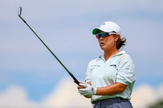 June 26, 2026, Chaska, Minnesota, United States: JIWON JEON tees off at hole eight. This is the second day of the 2026 KPMG WomenÃ¢â‚¬â ¢s PGA, Golf Herren Championship at Hazeltine National Golf Course in Chaska Minnesota. Chaska United States - ZUMAt166 20260626_zsp_t166_119 Copyright: xMichaelxTurnerx