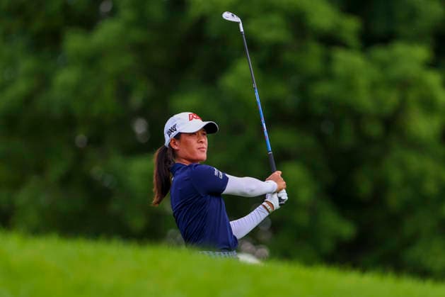 June 26, 2026, Chaska, Minnesota, United States: CELINE BOUTIER watches her drive at hole eight. This is the second day of the 2026 KPMG WomenÃ¢â‚¬â ¢s PGA, Golf Herren Championship at Hazeltine National Golf Course in Chaska Minnesota. Chaska United States - ZUMAt166 20260626_zsp_t166_124 Copyright: xMichaelxTurnerx