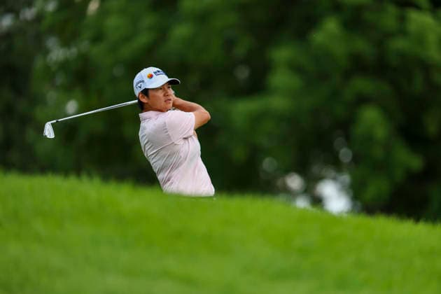 June 26, 2026, Chaska, Minnesota, United States: YANI TSENG watches her drive at hole eight. This is the second day of the 2026 KPMG WomenÃ¢â‚¬â ¢s PGA, Golf Herren Championship at Hazeltine National Golf Course in Chaska Minnesota. Chaska United States - ZUMAt166 20260626_zsp_t166_132 Copyright: xMichaelxTurnerx