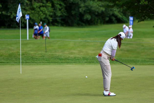 June 26, 2026, Chaska, Minnesota, United States: A LIM KIM putts the ball at hole eleven. This is the second day of the 2026 KPMG WomenÃ¢â‚¬â ¢s PGA, Golf Herren Championship at Hazeltine National Golf Course in Chaska Minnesota. Chaska United States - ZUMAt166 20260626_zsp_t166_137 Copyright: xMichaelxTurnerx