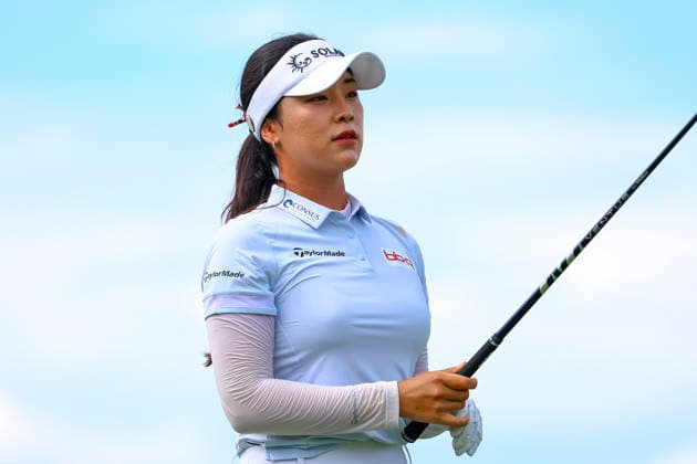 June 26, 2026, Chaska, Minnesota, United States: INA YOON prepares for a drive at hole eleven. This is the second day of the 2026 KPMG WomenÃ¢â‚¬â ¢s PGA, Golf Herren Championship at Hazeltine National Golf Course in Chaska Minnesota. Chaska United States - ZUMAt166 20260626_zsp_t166_138 Copyright: xMichaelxTurnerx
