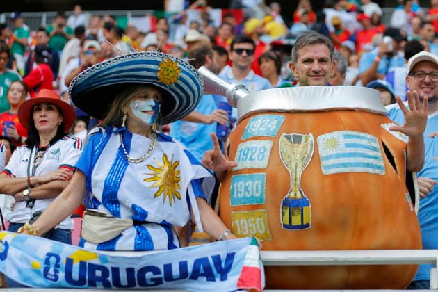 FIFA World Cup, WM, Weltmeisterschaft, Fussball 2026 - Group H - Uruguay vs Spain Fans of Uruguay cheer on their team before the FIFA World Cup 2026 group stage match, Uruguay against Spain in Guadalajara, Mexico, 26 June 2026. GUADALAJARA Mexico  Copyright: xFRANCISCOxGUASCOx