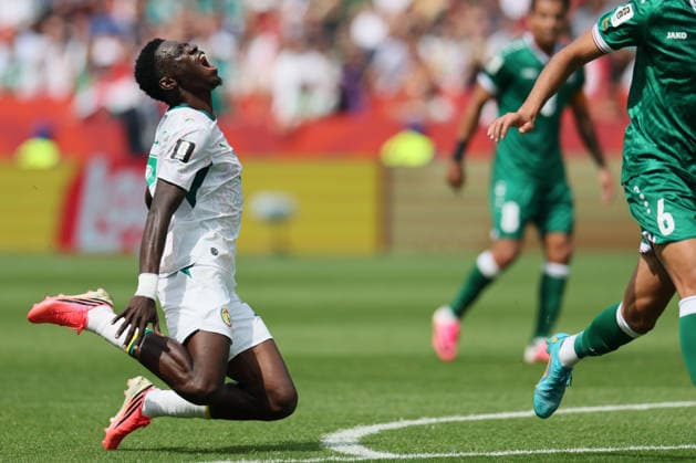 Toronto, Canada - 26 June: Ismaila Sarr 18 of Senegal looks injured during the FIFA World Cup, WM, Weltmeisterschaft, Fussball 2026 match between Senegal vs Iraq at Toronto Stadium on 26 June 2026. Toronto Toronto Stadium Canada Copyright: xOPAxImagesxMohammadxKaramalix