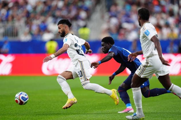 Cape Verde v Saudi Arabia - FIFA World Cup, WM, Weltmeisterschaft, Fussball 2026 - Group H HOUSTON, USA - JUNE 26: Sultan Mandash (20) of Saudi Arabia in action during the FIFA World Cup 2026 Group H match between Cape Verde and Saudi Arabia at Houston Stadium on June 26, 2026 in Houston, Texas. Hakan Akgun Anadolu Texas United States. Editorial use only. Please get in touch for any other usage.  Copyright: x2026xAnadoluxHakanxAkgunx