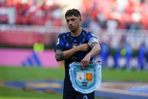 Uruguay v Spain - FIFA World Cup, WM, Weltmeisterschaft, Fussball 2026 - Group H ZAPOPAN, MEXICO - JUNE 26: Federico Valverde of Uruguay is seen prior the 2026 FIFA World Cup First Stage Group H match between Uruguay and Spain at Estadio Akron (Guadalajara Stadium) in Zapopan, Guadalajara, Mexico on June 26, 2026. Juancho Torres Anadolu Jalisco Mexico. Editorial use only. Please get in touch for any other usage.  Copyright: x2026xAnadoluxJuanchoxTorresx