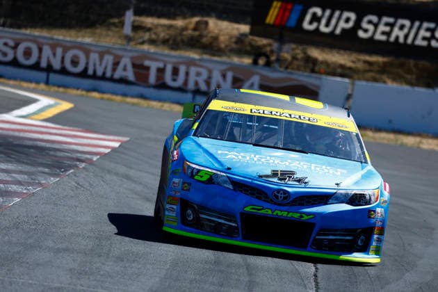 SONOMA, CA - JUNE 26: Eric Johnson Jr ( 5 Pacific Automation Toyota) during the General Tire 150 ARCA Menards Series West race on June 26, 2026, at Sonoma Raceway in Sonoma, CA. (Photo by Jeff Speer Sonoma Raceway Icon Sportswire) AUTO: JUN 26 ARCA Menards Series West General Tire 150 EDITORIAL USE ONLY Icon2606262087