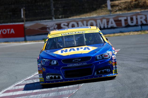 SONOMA, CA - JUNE 26: Mason Massey ( 19 NAPA Auto Care Chevrolet) during the General Tire 150 ARCA Menards Series West race on June 26, 2026, at Sonoma Raceway in Sonoma, CA. (Photo by Jeff Speer Sonoma Raceway Icon Sportswire) AUTO: JUN 26 ARCA Menards Series West General Tire 150 EDITORIAL USE ONLY Icon2606262151