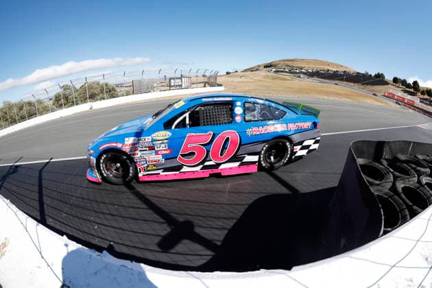 SONOMA, CA - JUNE 26: Trevor Huddleston ( 50 High Point Racing Racecar Factory Ford) during the General Tire 150 ARCA Menards Series West race on June 26, 2026, at Sonoma Raceway in Sonoma, CA. (Photo by Jeff Speer Sonoma Raceway Icon Sportswire) AUTO: JUN 26 ARCA Menards Series West General Tire 150 EDITORIAL USE ONLY Icon2606263199