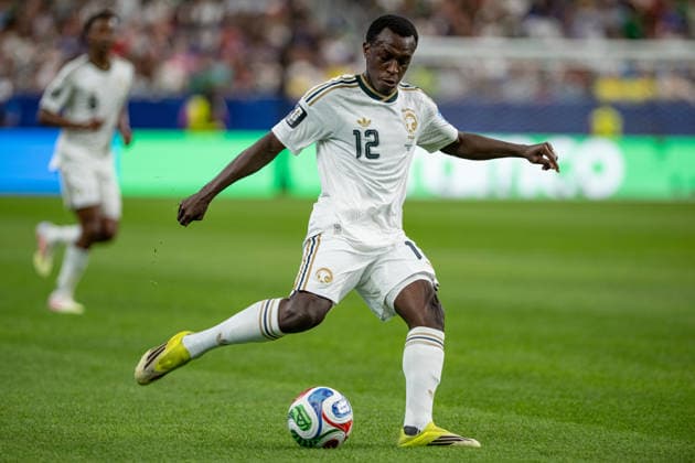 Saud Abdulhamid of Saudi Arabia during the FIFA World Cup, WM, Weltmeisterschaft, Fussball 2026 Group D match between Cape Verde and Saudi Arabia at Houston Stadium in Houston, Texas, United States, on June 26th, 2026. (Photo by Riquelve Nata Sports Press Photo)  Copyright: xRiquelvexNata SportsxPressxPhotox Sportspressphoto_SPR177818
