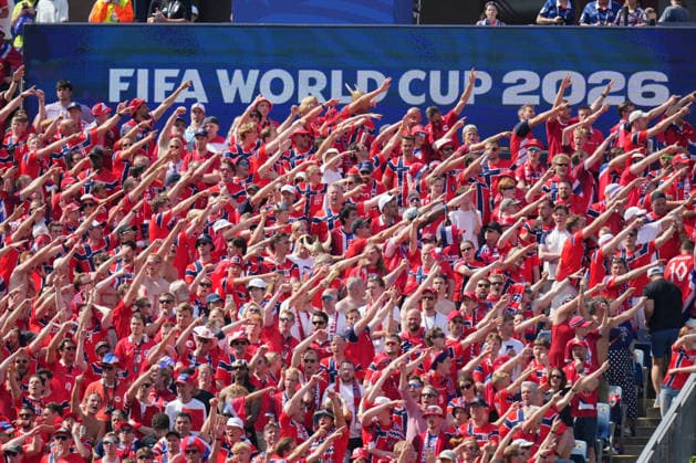 SOCCER - FIFA World Cup, WM, Weltmeisterschaft, Fussball - Group I - Norway vs. France Photo by IPA ABACAPRESS.COM86108565 - Norwegian fans during the Group I match between Norway and France at the FIFA World Cup in Boston, USA, on June 26, 2026 Boston  Copyright: xIPAxSport ABACAx