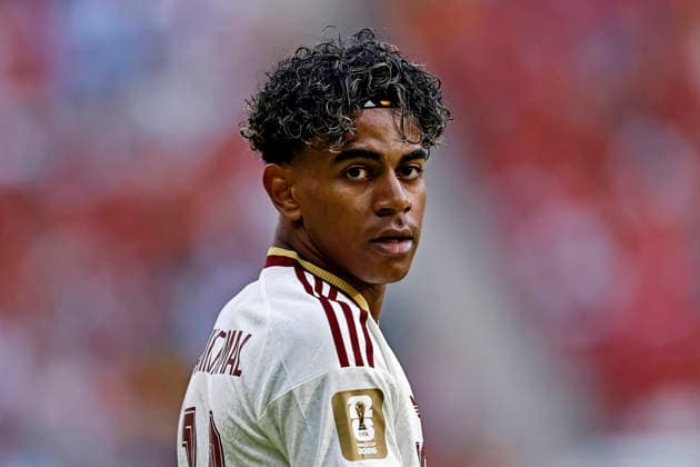 June 26, 2026, Guadalajara, Jalisco, Mexico: Lamine Yamal of Spain looks on during the match between Uruguay and Spain for the 3st round of the group H of the FIFA World Cup, WM, Weltmeisterschaft, Fussball 2026, at Guadalajara Stadium, in Guadalajara, Mexico on June 26, 2026. Photo: DiaEsportivo Guadalajara Mexico - ZUMAh208 20260626_zsp_h208_005 Copyright: xHeulerxAndreyx