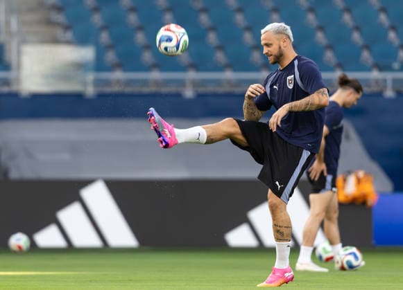 SOCCER - FIFA World Cup, WM, Weltmeisterschaft, Fussball 2026 KANSAS CITY,KANSAS,USA,26.JUN.26 - SOCCER - FIFA World Cup 2026, group stage, Algeria vs Austria, preview, training team AUT. Image shows Marko Arnautovic (AUT).  GEPAxpictures xArminxRauthner