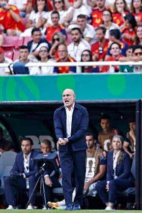 June 26, 2026, Guadalajara, Jalisco, Mexico: Luis de la Fuente head coach of Spain reacts during the match between Uruguay and Spain for the 3st round of the group H of the FIFA World Cup, WM, Weltmeisterschaft, Fussball 2026, at Guadalajara Stadium, in Guadalajara, Mexico on June 26, 2026. Photo: DiaEsportivo FIFA World Cup 2026, Uruguay Vs Spain, Guadalajara, Mexico  - ZUMAh208 20260626_zsp_h208_007 Copyright: xHeulerxAndreyx