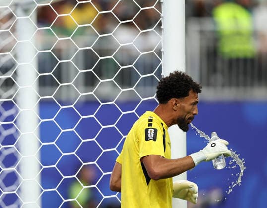 (260627) -- HOUSTON, June 27, 2026 -- Vozinha, goalkeeper of Cabo Verde, reacts during the group H match between Cabo Verde and Saudi Arabia at the 2026 FIFA World Cup, WM, Weltmeisterschaft, Fussball at Houston Stadium in Houston, the United States, June 26, 2026. ) (SP)U.S.-HOUSTON-FOOTBALL-FIFA WORLD CUP-GROUP H-CPV VS KSA LixMing 