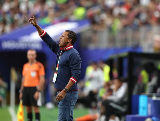 (260627) -- HOUSTON, June 27, 2026 -- Bubista, head coach of Cabo Verde, reacts during the group H match between Cabo Verde and Saudi Arabia at the 2026 FIFA World Cup, WM, Weltmeisterschaft, Fussball at Houston Stadium in Houston, the United States, June 26, 2026. ) (SP)U.S.-HOUSTON-FOOTBALL-FIFA WORLD CUP-GROUP H-CPV VS KSA LixMing 