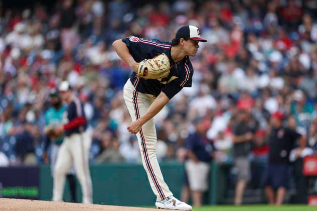June 26, 2026: Cleveland Guardians pitcher Joey Cantillo (54) throws a pitch during the first inning of the Major League Baseball game between the Seattle Mariners and Cleveland Guardians at Progressive Field in Cleveland, Ohio. CSM Cleveland United States of America - ZUMAc04_ 20260626_zma_c04_249 Copyright: xBrianxFisherx