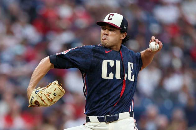 June 26, 2026: Cleveland Guardians pitcher Joey Cantillo (54) throws a pitch during the sixth inning of the Major League Baseball game between the Seattle Mariners and Cleveland Guardians at Progressive Field in Cleveland, Ohio. CSM MLB, Baseball Herren, USA 2026: Mariners Vs Guardians JUN 26  - ZUMAc04_ 20260626_zma_c04_266 Copyright: xBrianxFisherx