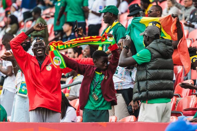 TORONTO, ON - JUNE 26: Senegal supporters are seen before the FIFA World Cup, WM, Weltmeisterschaft, Fussball 2026 Group I match between Senegal and Iraq on June 26, 2026, at Toronto Stadium in Toronto, ON. (Photo by Mathew Tsang Icon Sportswire) SOCCER: JUN 26 FIFA World Cup 26 Group I - Senegal vs Iraq EDITORIAL USE ONLY Icon260626028