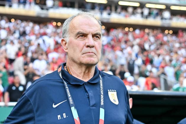 Marcelo Bielsa, head coach of Uruguay, looks on during a FIFA Men’s World Cup 2026 Group Stage football match between Uruguay and Spain at Guadalajara Stadium, in Guadalajara on June 26th 2026 (Photo by Nayra Halm SPP)  Copyright: xNayraxHalm SPPx Sportspressphoto_SPR177888