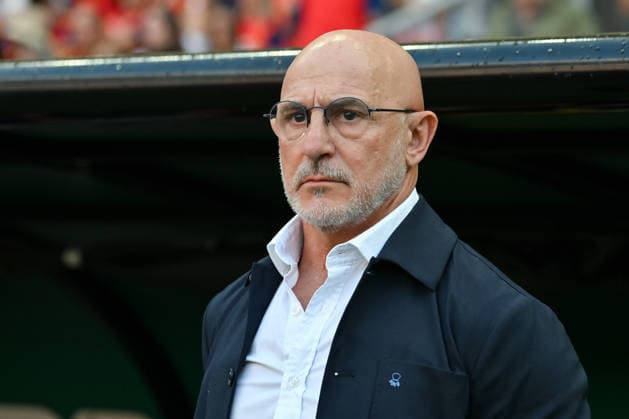 Luis de la Fuente, head coach of Spain, looks on during a FIFA Men’s World Cup 2026 Group Stage football match between Uruguay and Spain at Guadalajara Stadium, in Guadalajara on June 26th 2026 (Photo by Nayra Halm SPP)  Copyright: xNayraxHalm SPPx Sportspressphoto_SPR177891