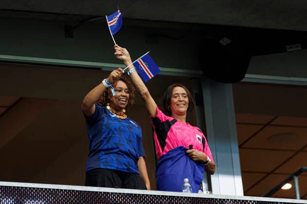 Mother of Vozinha (R) Ana Candida Evora seen during FIFA World Cup, WM, Weltmeisterschaft, Fussball 2026 game between national teams of Cape Verde and Saudi Arabia (Grzegorz Wajda Ball Raw Images) Houston Houston Stadium USA Copyright: xGrzegorzxWajdax grzegorzwajda_capeverde_saudiarabia_2526_2
