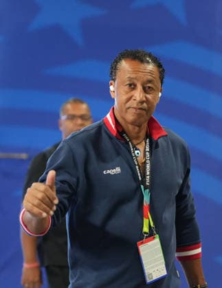 (260627) -- HOUSTON, June 27, 2026 -- Bubista, head coach of Cabo Verde, arrives before the group H match between Cabo Verde and Saudi Arabia at the 2026 FIFA World Cup, WM, Weltmeisterschaft, Fussball at Houston Stadium in Houston, the United States, June 26, 2026. ) (SP)U.S.-HOUSTON-FOOTBALL-FIFA WORLD CUP-GROUP H-CPV VS KSA XiaoxYijiu 
