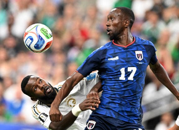 (260627) -- HOUSTON, June 27, 2026 -- Willy Semedo (front) of Cabo Verde competes during the group H match between Cabo Verde and Saudi Arabia at the 2026 FIFA World Cup, WM, Weltmeisterschaft, Fussball at Houston Stadium in Houston, the United States, June 26, 2026. ) (SP)U.S.-HOUSTON-FOOTBALL-FIFA WORLD CUP-GROUP H-CPV VS KSA XiaoxYijiu 