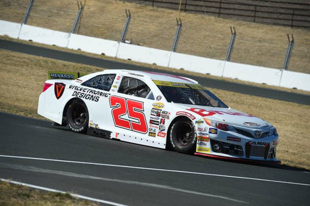 SONOMA, CA JUNE 26: Sam Corry ( 25 Bruce Toyota) drives down through turn 9 during the ARCA Menards Series West General Tire 150 on June 26, 2026, at Sonoma Raceway in Sonoma, CA. (Photo by Chris Williams Sonoma Raceway Icon Sportswire) AUTO: JUN 26 ARCA Menards Series West General Tire 150 EDITORIAL USE ONLY Icon0072606260150