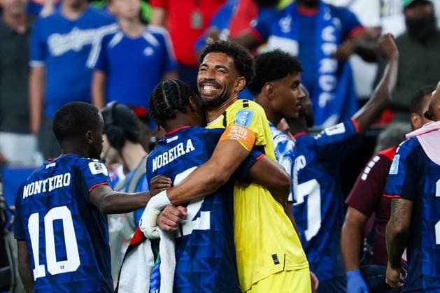 Vozinha of Cabo Verde celebrates after the FIFA Men’s World Cup 2026 Group Stage football match between Cape Verde and Saudi Arabia at Houston Stadium, in Houston on June 26th 2026 (Photo by Leo Barrilari SPP)  Copyright: xLeoxBarrilari SPPx Sportspressphoto_SPR177961