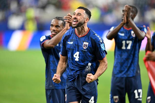 Roberto Lopes of Cape Verde celebrates after qualifying for the knockout stage following a draw in the match between Cape Verde and Saudi Arabia in the third round of the group stage of the 2026 World Cup, held at Houston Stadium in Houston, United States. Richard Callis Fotoarena (Richard Callis SPP)  Copyright: xRichardxCallisx xSPPx spp-en-RiCa-2971942