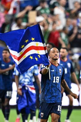 Dailon Rocha Livramento of Cape Verde celebrates after qualifying for the knockout stage following a draw in the match between Cape Verde and Saudi Arabia in the third round of the group stage of the 2026 World Cup, held at Houston Stadium in Houston, United States. Richard Callis Fotoarena (Richard Callis SPP)  Copyright: xRichardxCallisx xSPPx spp-en-RiCa-2971951
