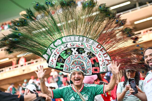 A fan of Mexico during a FIFA Men’s World Cup 2026 Group Stage football match between Uruguay and Spain at Guadalajara Stadium, in Guadalajara on June 26th 2026 (Photo by Nayra Halm SPP)  Copyright: xNayraxHalm SPPx Sportspressphoto_SPR178005