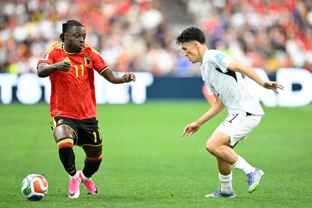 New Zealand vs Belgium - FIFA World Cup, WM, Weltmeisterschaft, Fussball 2026 VANCOUVER, CANADA - JUNE 26 : Doku Jeremy forward of Belgium in action during the FIFA World Cup 2026 Group G match between New Zealand and Belgium at the BC Place Stadium on June 26, 2026 in Vancouver, Canada, 26 06 2026 Vancouver Canada  Copyright: xNicoxVereeckenx