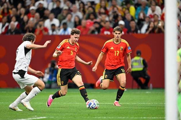 New Zealand vs Belgium - FIFA World Cup, WM, Weltmeisterschaft, Fussball 2026 VANCOUVER, CANADA - JUNE 26 : De Cuyper Maxim defender of Belgium in action during the FIFA World Cup 2026 Group G match between New Zealand and Belgium at the BC Place Stadium on June 26, 2026 in Vancouver, Canada, 26 06 2026 Vancouver Canada  Copyright: xNicoxVereeckenx
