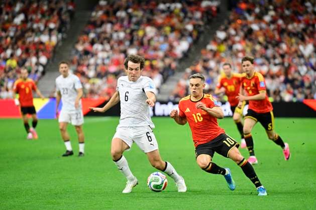 New Zealand vs Belgium - FIFA World Cup, WM, Weltmeisterschaft, Fussball 2026 VANCOUVER, CANADA - JUNE 26 : Trossard Leandro forward of Belgium in action during the FIFA World Cup 2026 Group G match between New Zealand and Belgium at the BC Place Stadium on June 26, 2026 in Vancouver, Canada, 26 06 2026 Vancouver Canada  Copyright: xJanxDexMeuleneirx