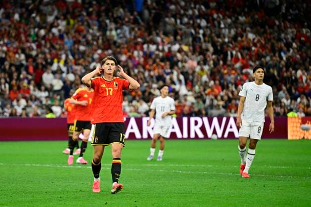 New Zealand vs Belgium - FIFA World Cup, WM, Weltmeisterschaft, Fussball 2026 VANCOUVER, CANADA - JUNE 26 : De Ketelaere Charles midfielder of Belgium during the FIFA World Cup 2026 Group G match between New Zealand and Belgium at the BC Place Stadium on June 26, 2026 in Vancouver, Canada, 26 06 2026 Vancouver Canada  Copyright: xJanxDexMeuleneirx