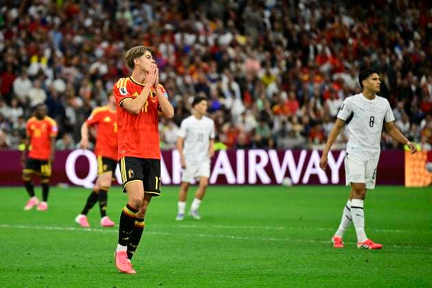 New Zealand vs Belgium - FIFA World Cup, WM, Weltmeisterschaft, Fussball 2026 VANCOUVER, CANADA - JUNE 26 : De Ketelaere Charles midfielder of Belgium during the FIFA World Cup 2026 Group G match between New Zealand and Belgium at the BC Place Stadium on June 26, 2026 in Vancouver, Canada, 26 06 2026 Vancouver Canada  Copyright: xJanxDexMeuleneirx