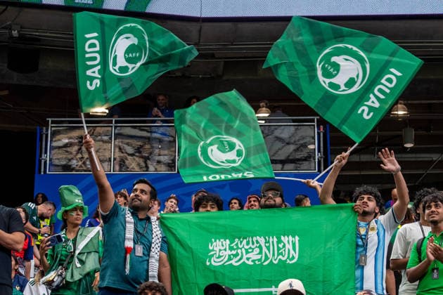 June 26, 2026: Saudi Arabia fans prior to a FIFA World Cup, WM, Weltmeisterschaft, Fussball Group H match between Saudi Arabia and Cape Verde in Houston, TX. .. CSM USA - ZUMAc04_ 20260626_faf_c04_047 Copyright: xTraskxSmithx