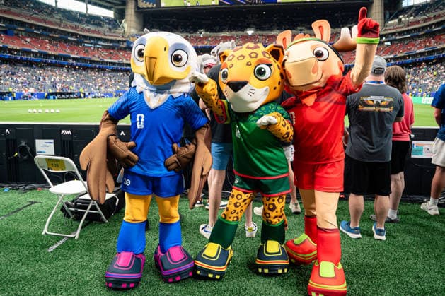 June 26, 2026: FIFA mascots before the FIFA World Cup, WM, Weltmeisterschaft, Fussball 2026 Group H soccer match between Cabo Verde and Saudi Arabia at Houston Stadium in Houston, Texas, on Friday, June 26, 2026. - ZUMAp213 20260626_znp_p213_010 Copyright: xLynnxPenningtonx
