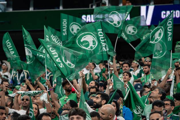 June 26, 2026: Saudi Arabia fans before the FIFA World Cup, WM, Weltmeisterschaft, Fussball 2026 Group H soccer match between Cabo Verde and Saudi Arabia at Houston Stadium in Houston, Texas, on Friday, June 26, 2026. - ZUMAp213 20260626_znp_p213_012 Copyright: xLynnxPenningtonx