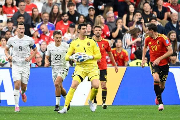 New Zealand vs Belgium - FIFA World Cup, WM, Weltmeisterschaft, Fussball 2026 VANCOUVER, CANADA - JUNE 26 : Courtois Thibaut goalkeeper of Belgium in action during the FIFA World Cup 2026 Group G match between New Zealand and Belgium at the BC Place Stadium on June 26, 2026 in Vancouver, Canada, 26 06 2026 Vancouver Canada  Copyright: xNicoxVereeckenx