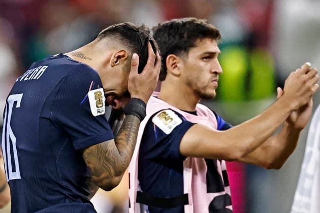 June 26, 2026, Guadalajara, Jalisco, Mexico: Mathias Olivera of Uruguay shows dejection after the teams 0-1 defeat in the match between the match between Uruguay and Spain for the 3st round of the group H of the FIFA World Cup, WM, Weltmeisterschaft, Fussball 2026, at Guadalajara Stadium, in Guadalajara, Mexico on June 26, 2026. Photo: DiaEsportivo Guadalajara Mexico - ZUMAh208 20260626_zsp_h208_057 Copyright: xHeulerxAndreyx