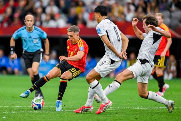 New Zealand vs Belgium - FIFA World Cup, WM, Weltmeisterschaft, Fussball 2026 VANCOUVER, CANADA - JUNE 26 : Trossard Leandro forward of Belgium in action during the FIFA World Cup 2026 Group G match between New Zealand and Belgium at the BC Place Stadium on June 26, 2026 in Vancouver, Canada, 26 06 2026 Vancouver Canada  Copyright: xNicoxVereeckenx