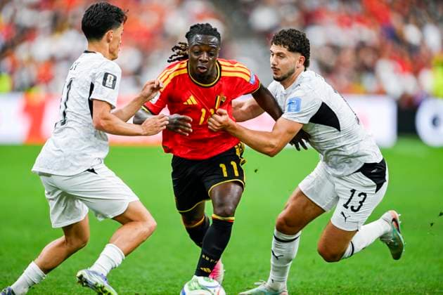 New Zealand vs Belgium - FIFA World Cup, WM, Weltmeisterschaft, Fussball 2026 VANCOUVER, CANADA - JUNE 26 : Doku Jeremy forward of Belgium in action during the FIFA World Cup 2026 Group G match between New Zealand and Belgium at the BC Place Stadium on June 26, 2026 in Vancouver, Canada, 26 06 2026 Vancouver Canada  Copyright: xNicoxVereeckenx