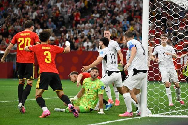 New Zealand vs Belgium - FIFA World Cup, WM, Weltmeisterschaft, Fussball 2026 VANCOUVER, CANADA - JUNE 26 : Trossard Leandro forward of Belgium scoring a goal during the FIFA World Cup 2026 Group G match between New Zealand and Belgium at the BC Place Stadium on June 26, 2026 in Vancouver, Canada, 26 06 2026 Vancouver Canada  Copyright: xNicoxVereeckenx