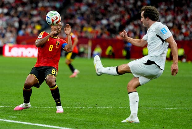 New Zealand v Belgium - FIFA World Cup, WM, Weltmeisterschaft, Fussball 2026 - Group G VANCOUVER, CANADA - JUNE 26: Youri Tielemans (8) of Belgium in action during the 2026 FIFA World Cup First Stage Group G match between New Zealand and Belgium at BC Place (Vancouver Stadium) in Vancouver, British Columbia, Canada on June 26, 2026. Ercin Erturk Anadolu British Columbia Canada. Editorial use only. Please get in touch for any other usage.  Copyright: x2026xAnadoluxErcinxErturkx