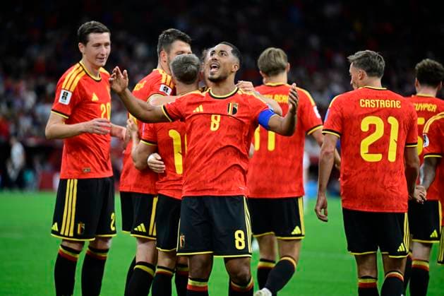 New Zealand vs Belgium - FIFA World Cup, WM, Weltmeisterschaft, Fussball 2026 VANCOUVER, CANADA - JUNE 26 : Trossard Leandro forward of Belgium celebrating scoring a goal (2-0) during the FIFA World Cup 2026 Group G match between New Zealand and Belgium at the BC Place Stadium on June 26, 2026 in Vancouver, Canada, 26 06 2026 Vancouver Canada  Copyright: xJanxDexMeuleneirx