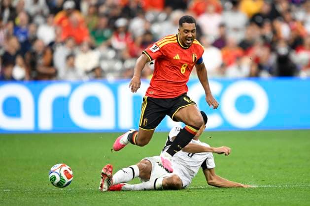 New Zealand vs Belgium - FIFA World Cup, WM, Weltmeisterschaft, Fussball 2026 VANCOUVER, CANADA - JUNE 26 : Tielemans Youri midfielder of Belgium in action during the FIFA World Cup 2026 Group G match between New Zealand and Belgium at the BC Place Stadium on June 26, 2026 in Vancouver, Canada, 26 06 2026 Vancouver Canada  Copyright: xNicoxVereeckenx