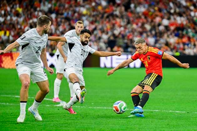 New Zealand vs Belgium - FIFA World Cup, WM, Weltmeisterschaft, Fussball 2026 VANCOUVER, CANADA - JUNE 26 : Trossard Leandro forward of Belgium in action during the FIFA World Cup 2026 Group G match between New Zealand and Belgium at the BC Place Stadium on June 26, 2026 in Vancouver, Canada, 26 06 2026 Vancouver Canada  Copyright: xJanxDexMeuleneirx